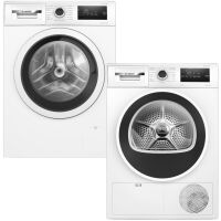 Zestaw AGD Bosch Serie 4 Pralka WAN2813GPL + Suszarka WTH8627GPL