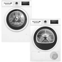 Zestaw AGD Bosch Serie 4 Pralka WAN2415GPL 8kg + Suszarka WTH8627GPL 8kg