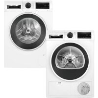 Zestaw AGD Bosch Serie 6 Pralka WGG242ZGPL 9kg + Suszarka WQG2410GPL 9kg
