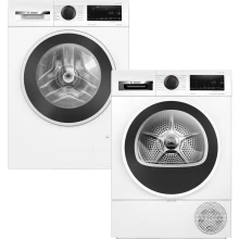 Zestaw AGD Bosch Serie 6 Pralka WGG242ZGPL 9kg + Suszarka WQG233DFPL 8kg