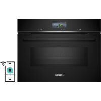 Piekarnik kompaktowy z funkcją mikrofali Siemens iQ700 CM776GKB1