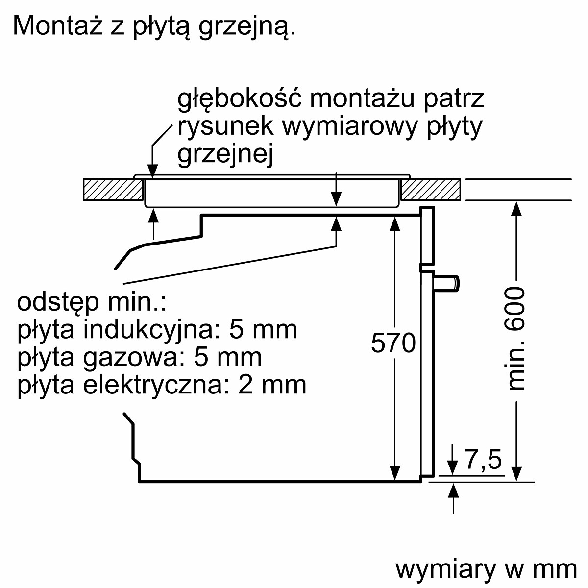 piekarnik elektryczny bosch serie 2 hbg571eb4 rysunek techniczny 4