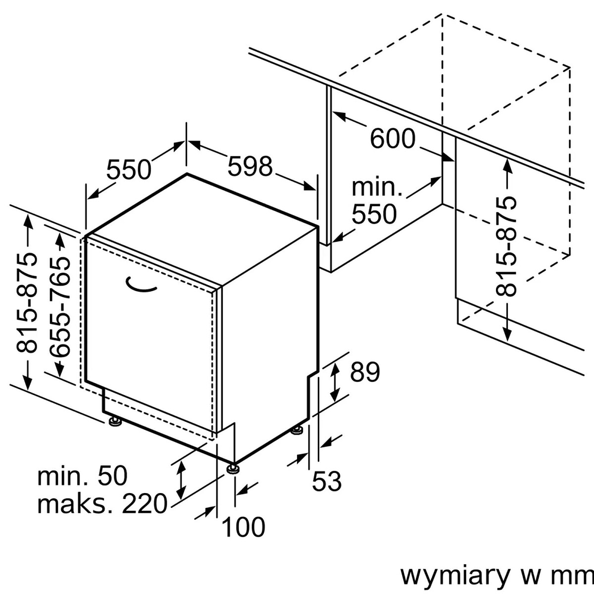zmywarka bosch serie 4 smh4hvx14ezmywarka montaz