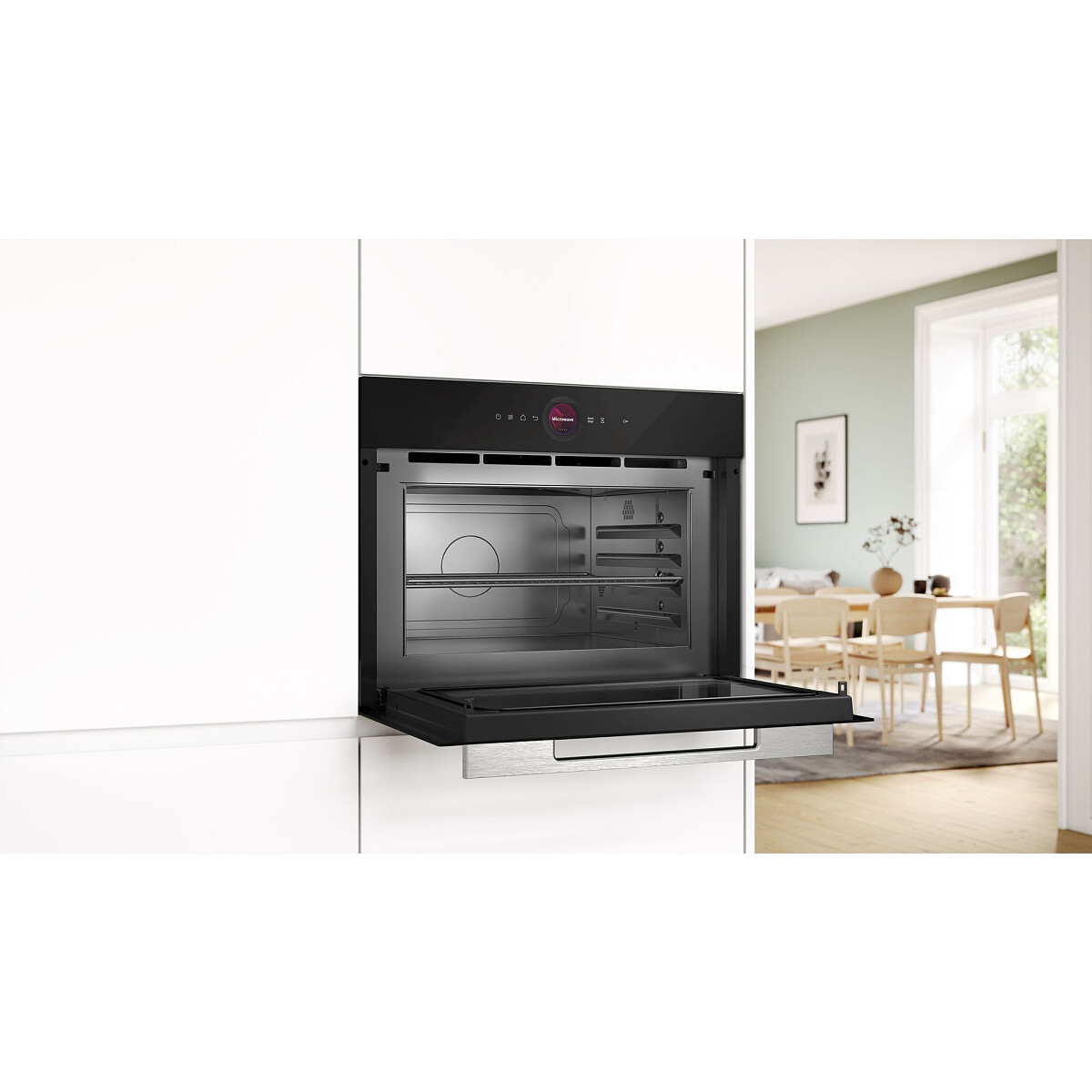 kuchenka mikrofalowa bosch serie 8 ceg732xb1 otwarya