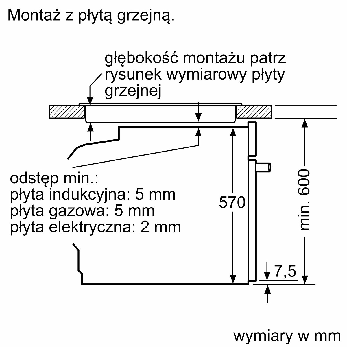 piekarnik parowy siemens iq300 hr232geb3 rysunek techniczny 4